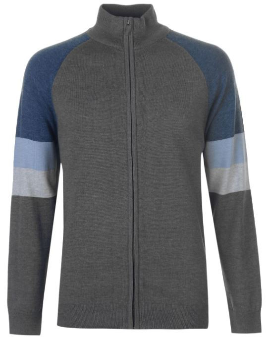 Pierre Cardin Full Zip Cut And Sew Knit Mens