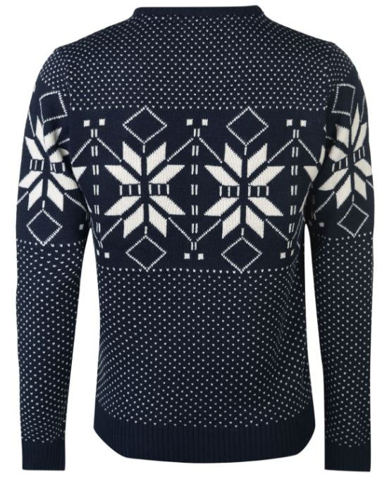 Thumbnail: Pierre Cardin Crew Neck Fair Isle Knit Sweater Mens