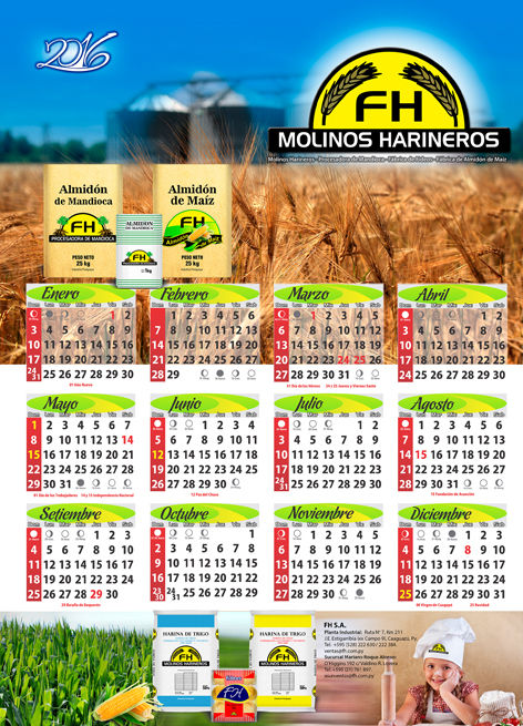 Calendario Molinos FH