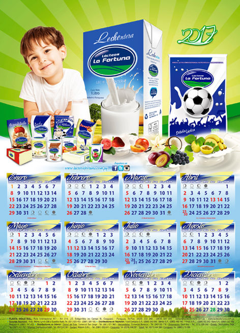 Calendario Lacteos La Fortuna