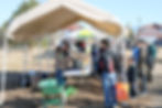 Registration tent