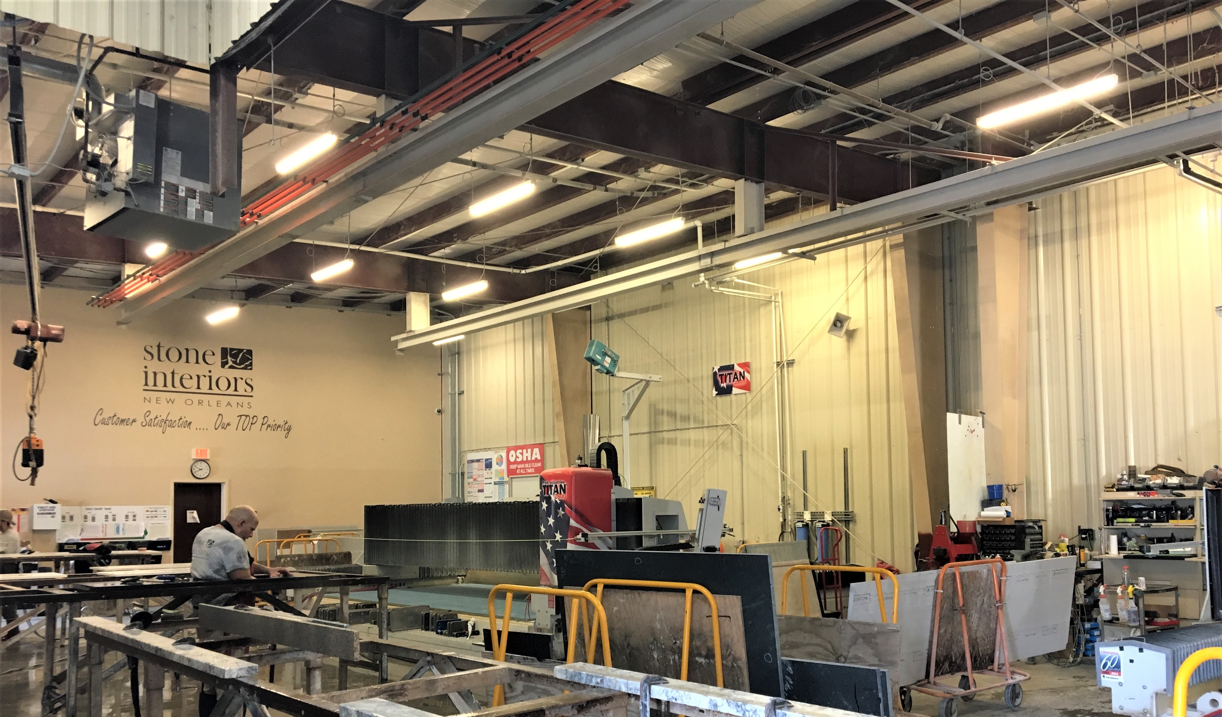 Our Facility Stone Interiors New Orleans Stone Interiors New Orleans Showroom Fabrication Facility