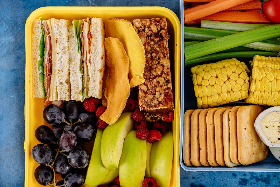 Healthy Snacks in Plastic Containers