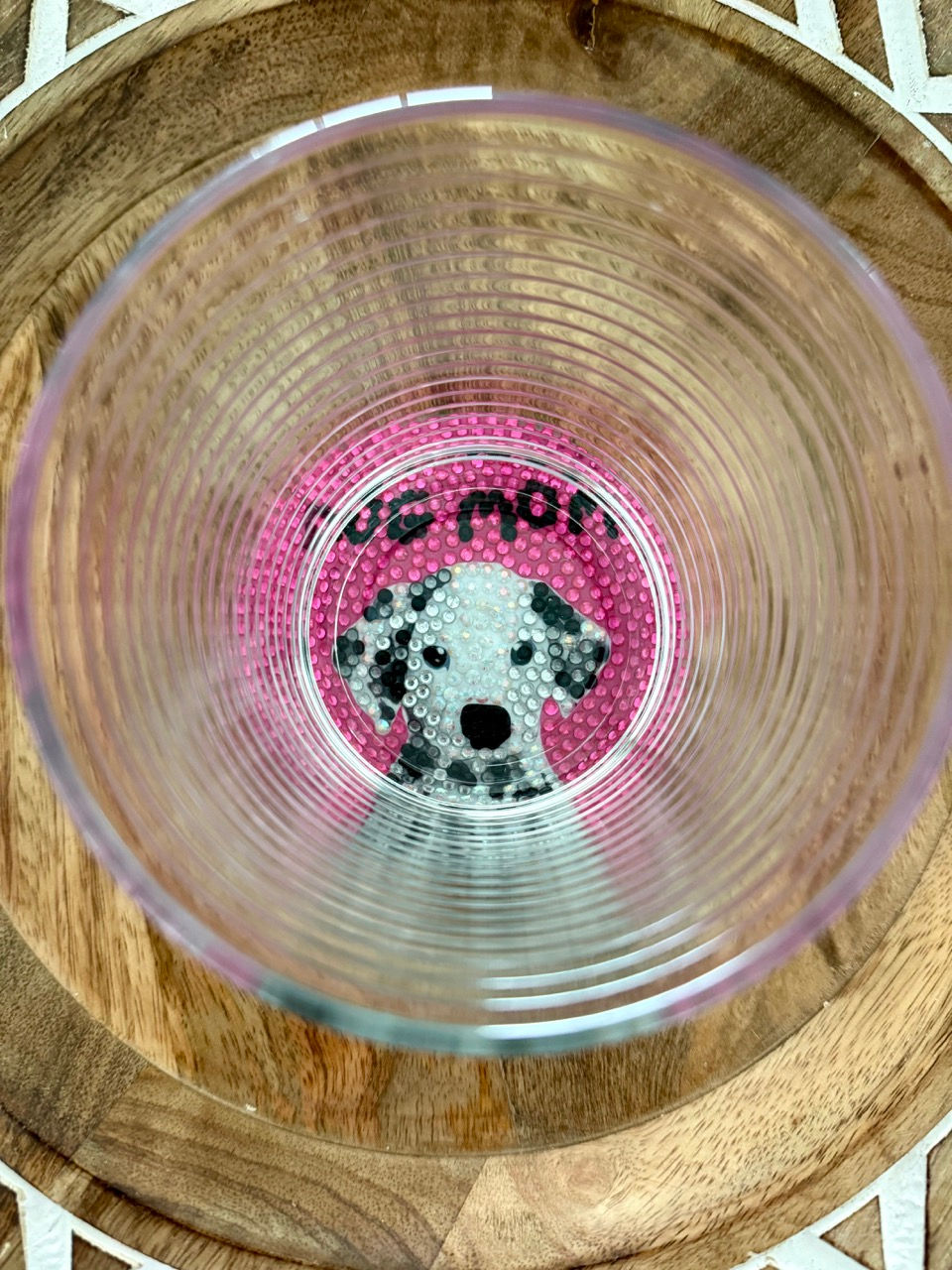 Thumbnail: Dalmatian Mom coaster with a cute cartoon Dalmatian and bold text, perfect for dog moms who love their spotted, energetic pup