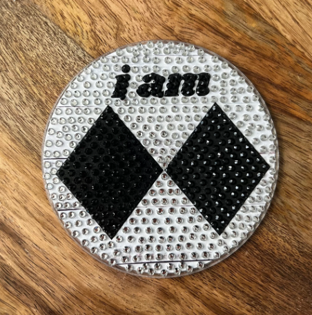 Thumbnail: Cozy "Apres Ski Set" coaster for skiers and snowboarders. bedazzled ski, bedazzled snowboarding. killington decor