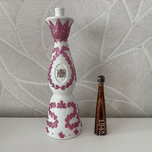clase azul bottle. clase azul pink bottle. custom art