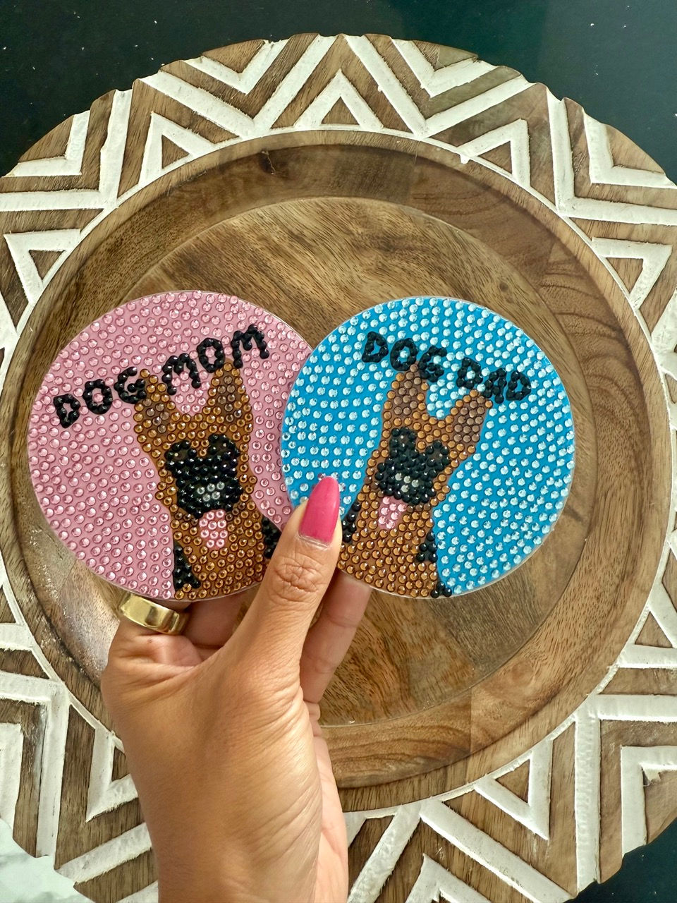 german shepherd dog mom and dog dad