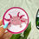 Thumbnail: Axolotl coaster with cork backing. 4x4 inch acrlyic coaster with rhinestones