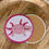 Thumbnail: Axolotl coaster with cork backing. 4x4 inch acrlyic coaster with rhinestones