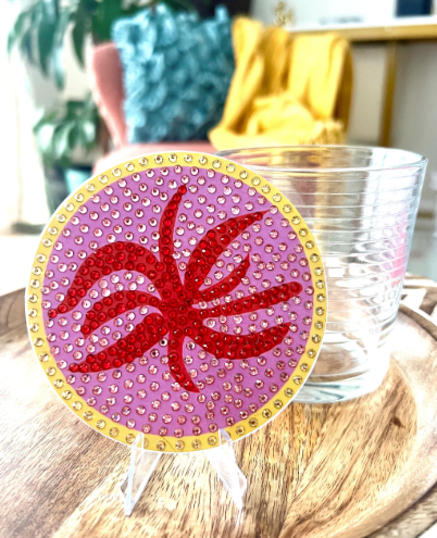 Thumbnail: Assouline Ibiza, Palm Beach, Miami, and Capri rhinestoned on a 4 inch round.