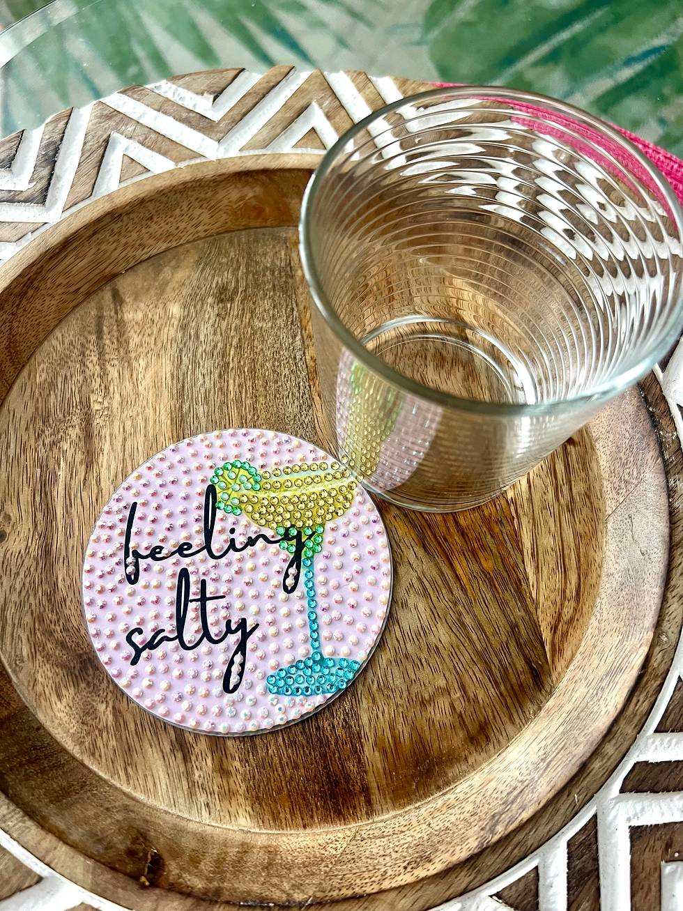 Thumbnail: feeling salty vibrant margarita glass.  perfect for summer and pool parties
