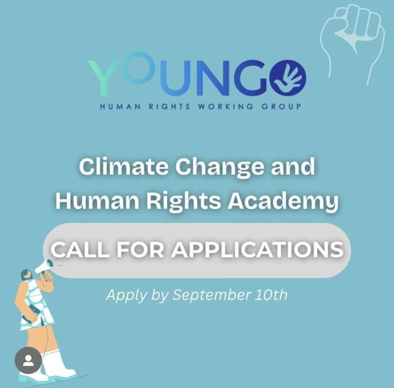 CHAMADA PARA CANDIDATURAS YOUNGO: Academia sobre Mudanças Climáticas e Direitos Humanos