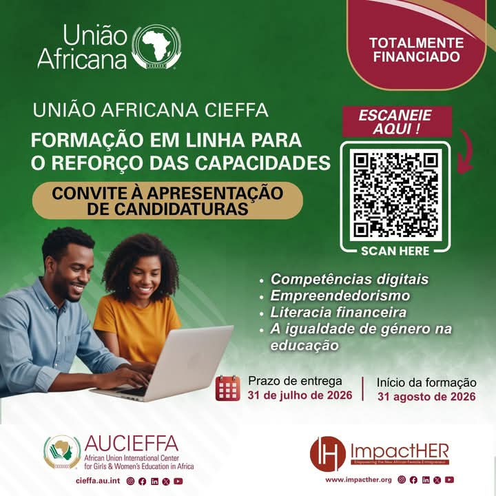 OPORTUNIDADE DE TREINAMENTO/CAPACITAÇÃO ONLINE CIEFFA da União Africana 2026 - oportunidade para cidadãos dos PALOP