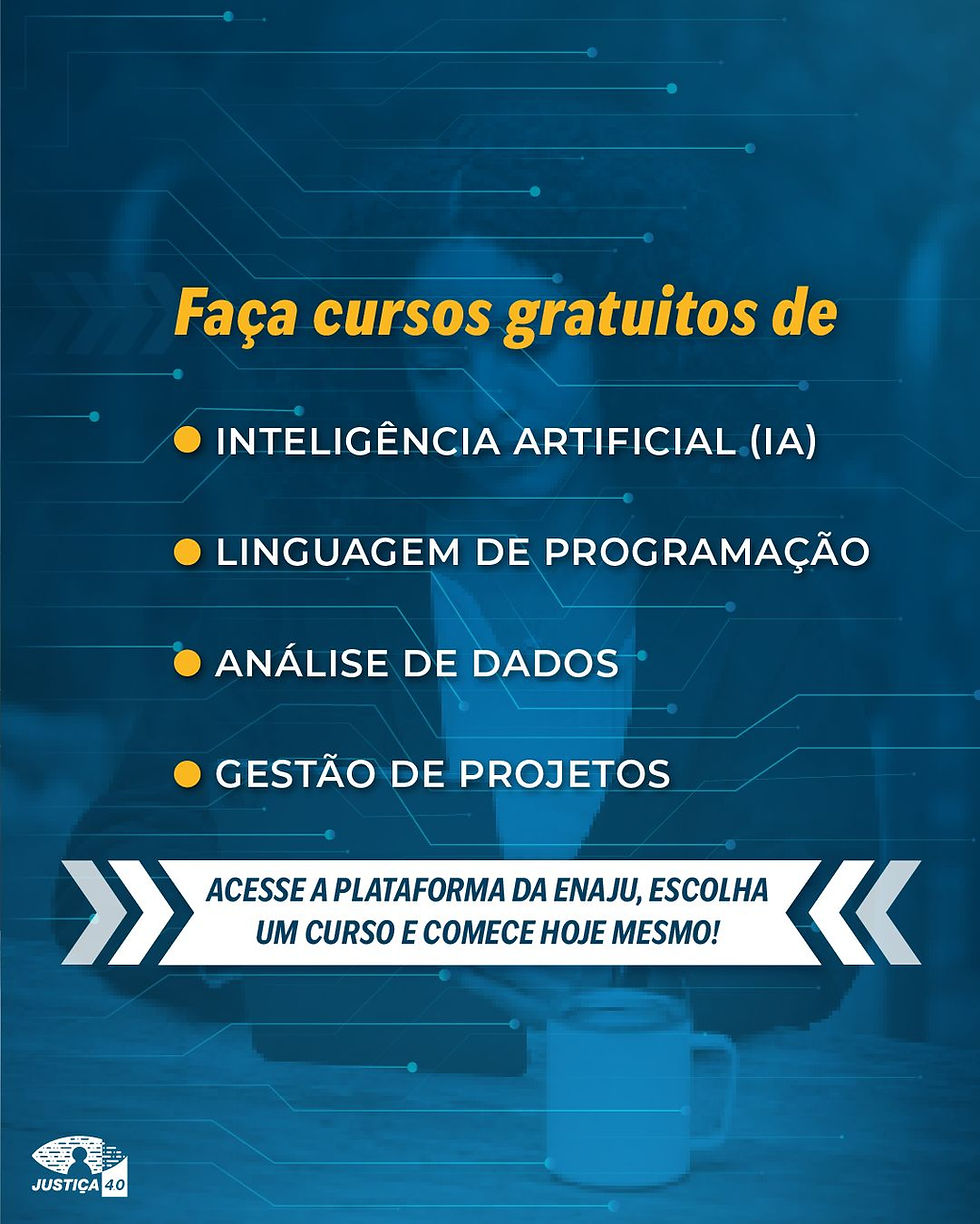 CURSOS ONLINE GRATUITOS DO CNJ - oportunidade para cidadãos brasileiros