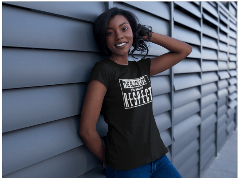 The Black LIfe, It's About Respect Tee