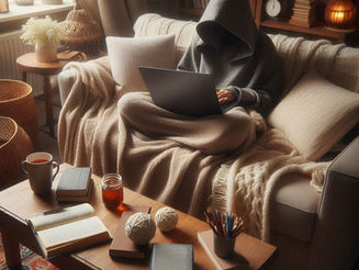 100 days between sofa, blanket and coding