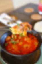 Thai red curry with seafood