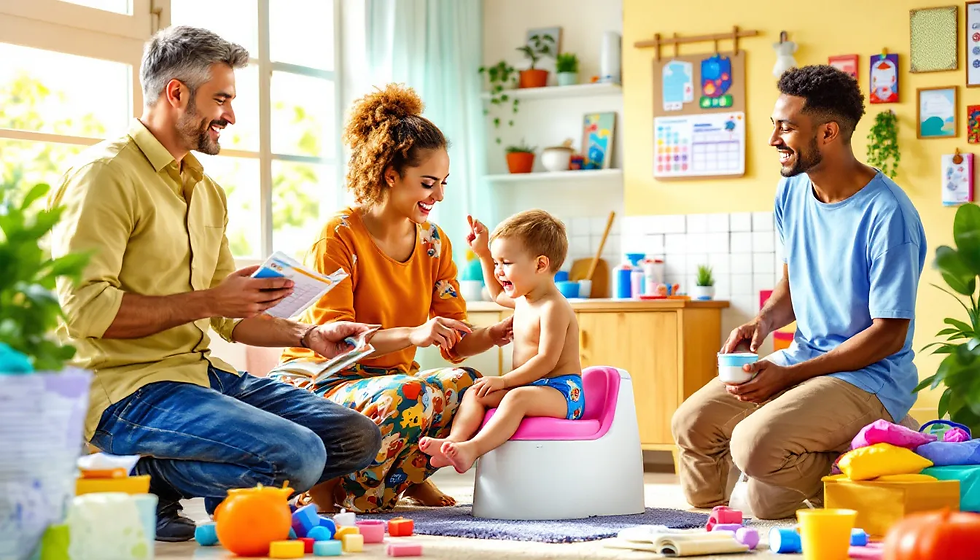 An overview of different potty training methods, showcasing various techniques used by parents.