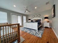 Upstairs Master Bedroom with private deck