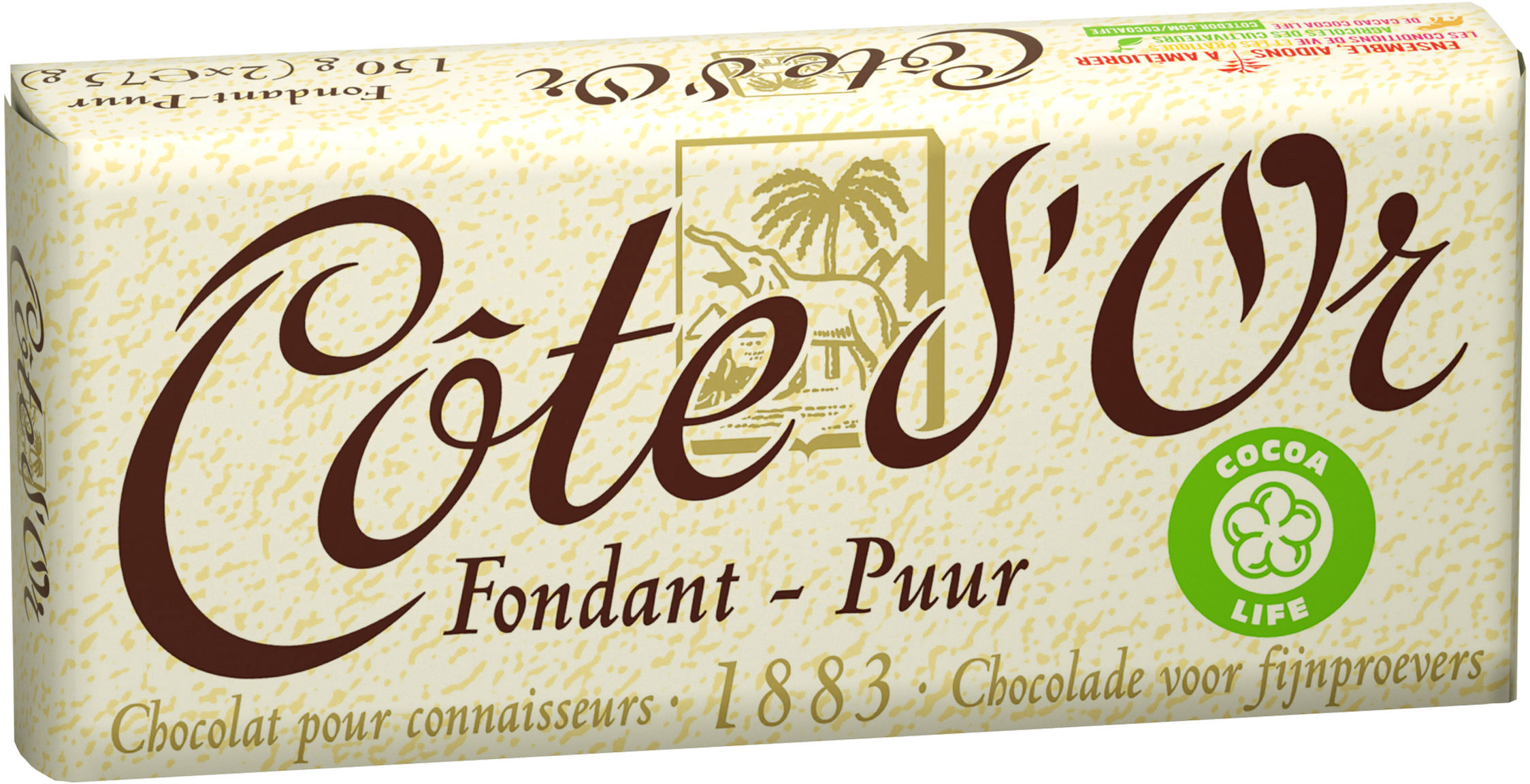 Côte d'Or - Tablette de chocolat noir 150 g DLUO:24/01/2025