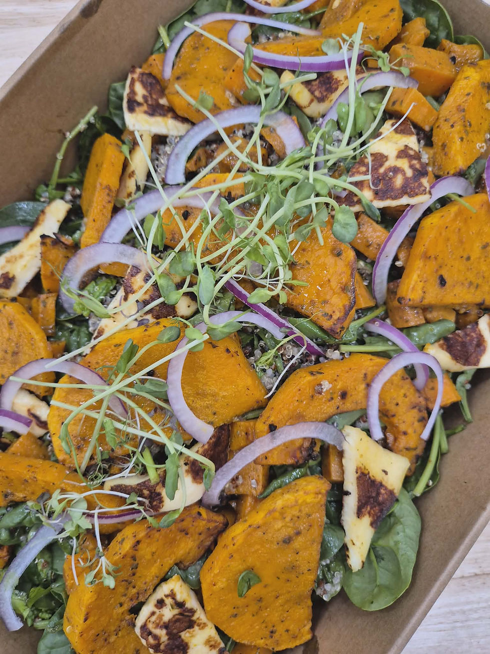 Sweet Potato & Halloumi Salad