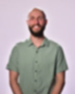 Daniel Busche, Technical Director managing audio, lighting, and media production for Sunday services