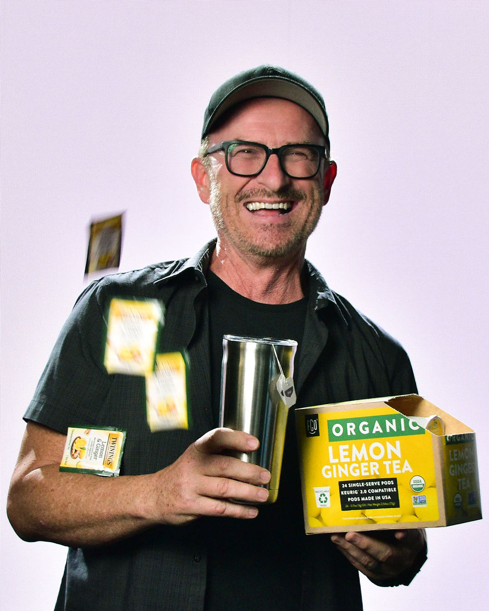 Andy Knight, Worship Director at Damascus Road Community Church loves drinking his organic lemon ginger tea