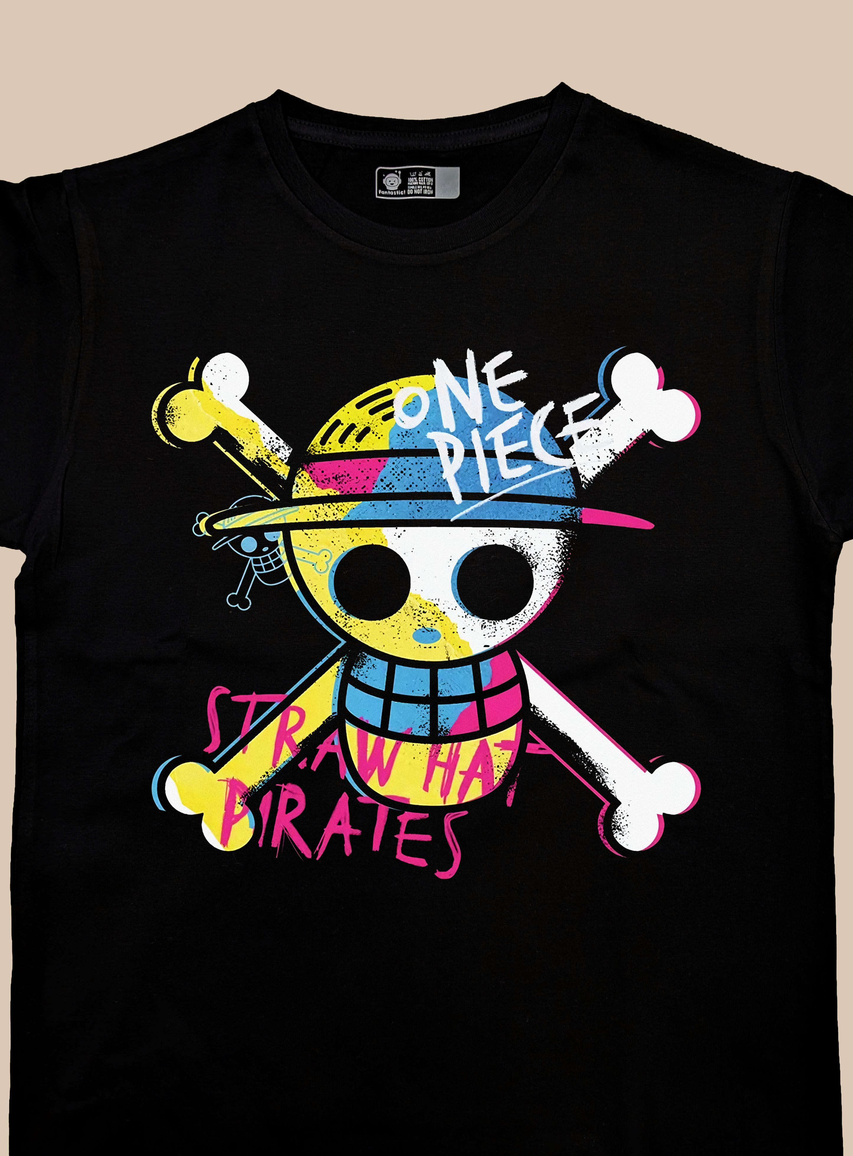 Camiseta - One Piece - Jelly Roger Neon