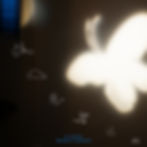 The cover for Masahiro Takahashi's In Another album, showing a dark poster with white line drawings of a dragon, cloud, figure and star; bright light flare; blue text reads In Another, Masahiro Takahashi
