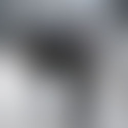 The cover for Elori Saxl and Henry Solomon's - Seeing Is Forgetting album, showing the artists hooded and blurred. Grey urban setting with chain-link fencing. Overcast atmosphere, muted colors.