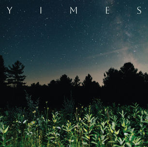 The cover for John Hanson and Andrew Taetz - aka Yimes', Morning Creek single, showing a starry night sky over a forest silhouette, with glowing green plants in the foreground. The text "Y I M E S" is visible above.