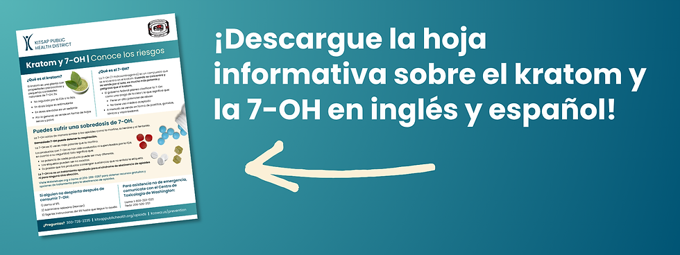 ¡Descargue la hoja informativa sobre el kratom y la 7-OH en inglés y español!