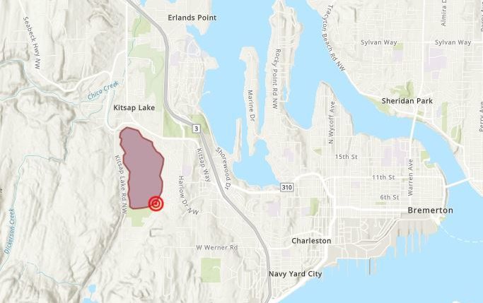 Se emite una advertencia de no contacto para el lago Kitsap debido a un derrame de aguas residuales