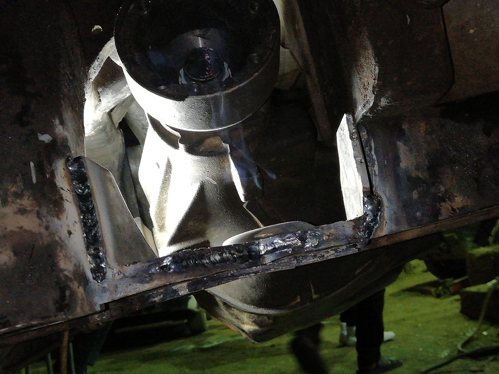 Miniature : Jeep WK/XK 5"+ Lift Diff Drop System with Reinforcement cross member Weld Plate 