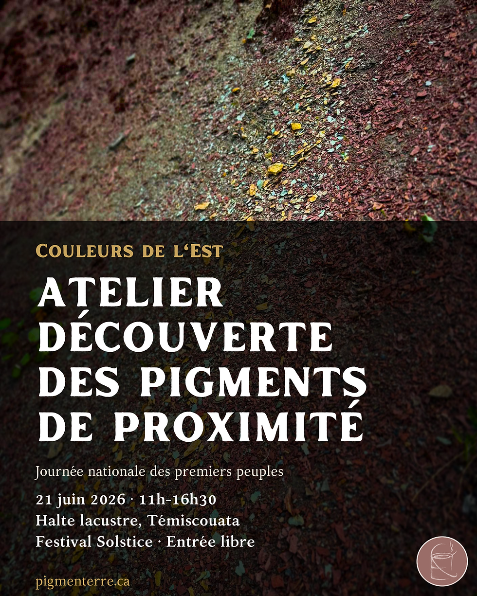 Couleurs de l'Est : Atelier de découverte des pigments de proximité