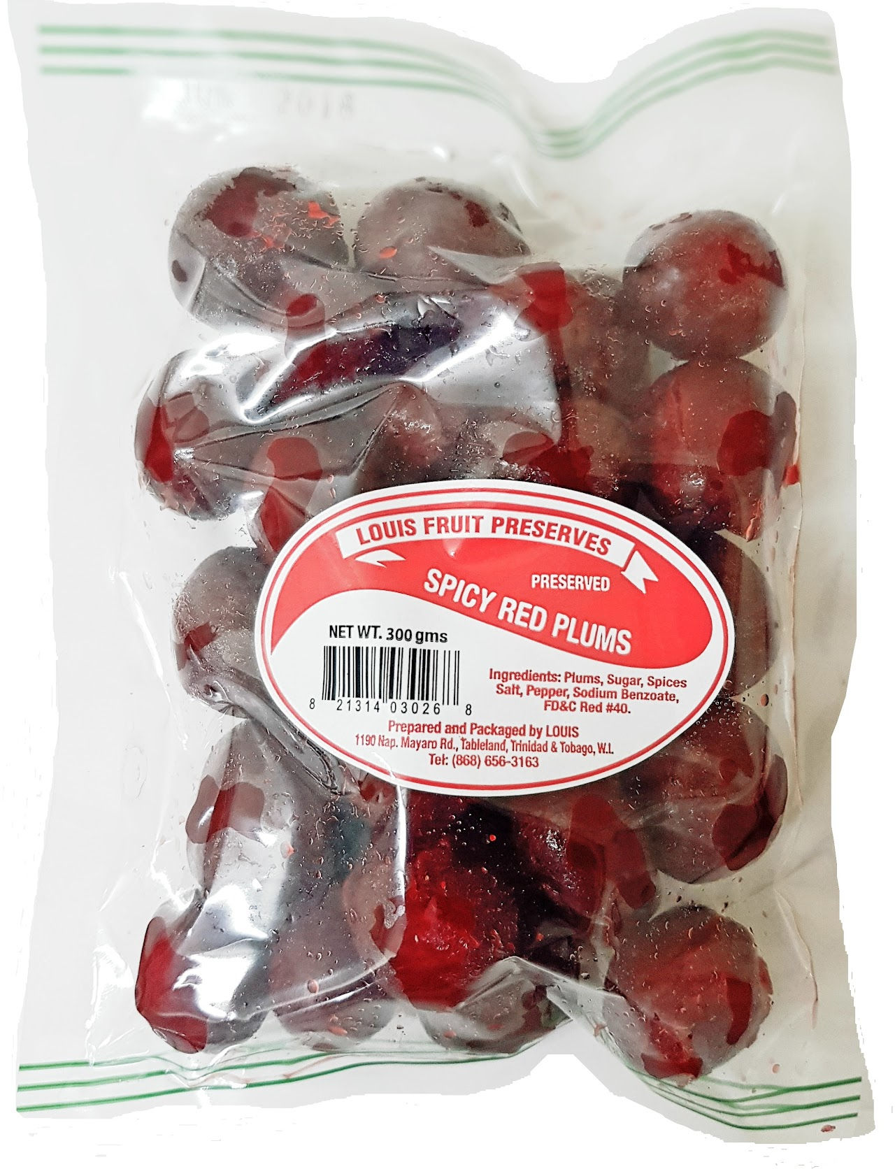 Louis Preserves Spicy Red Plums (250g)