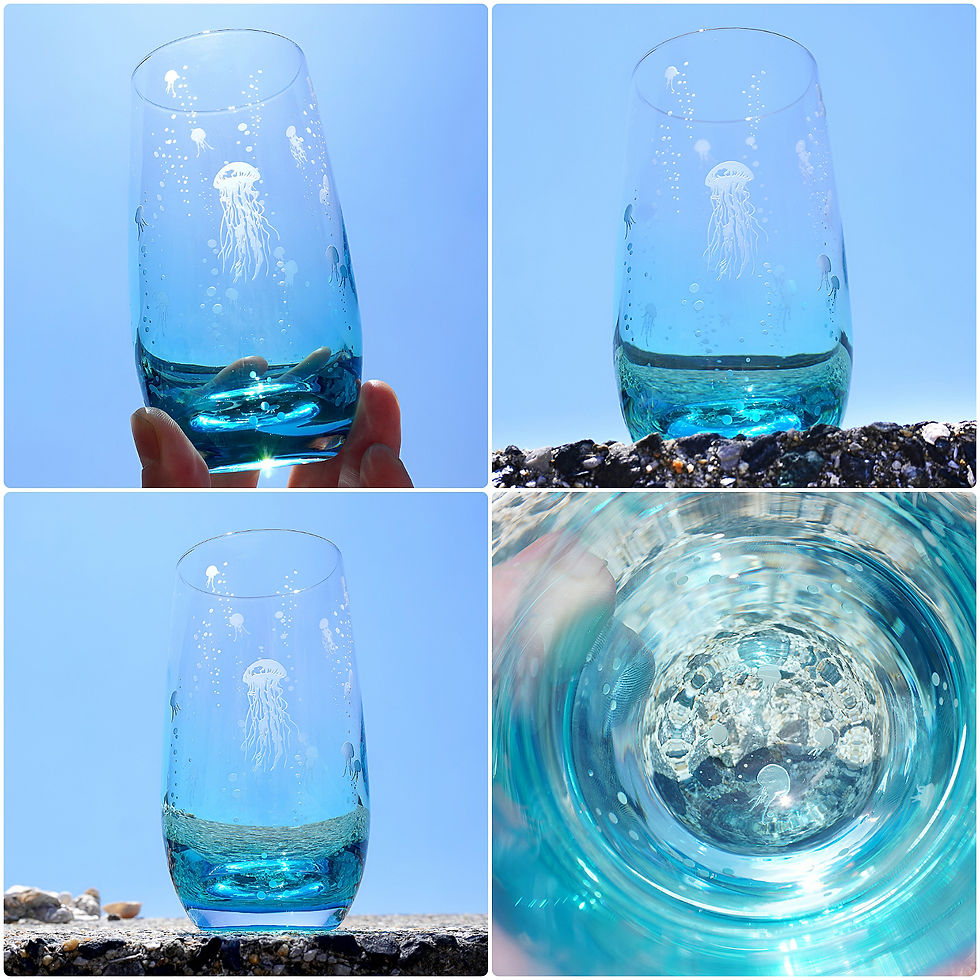 サムネイル： アクアリウムくらげ（薄藍漂海月）