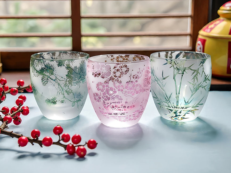 松竹梅お猪口【3個セット】