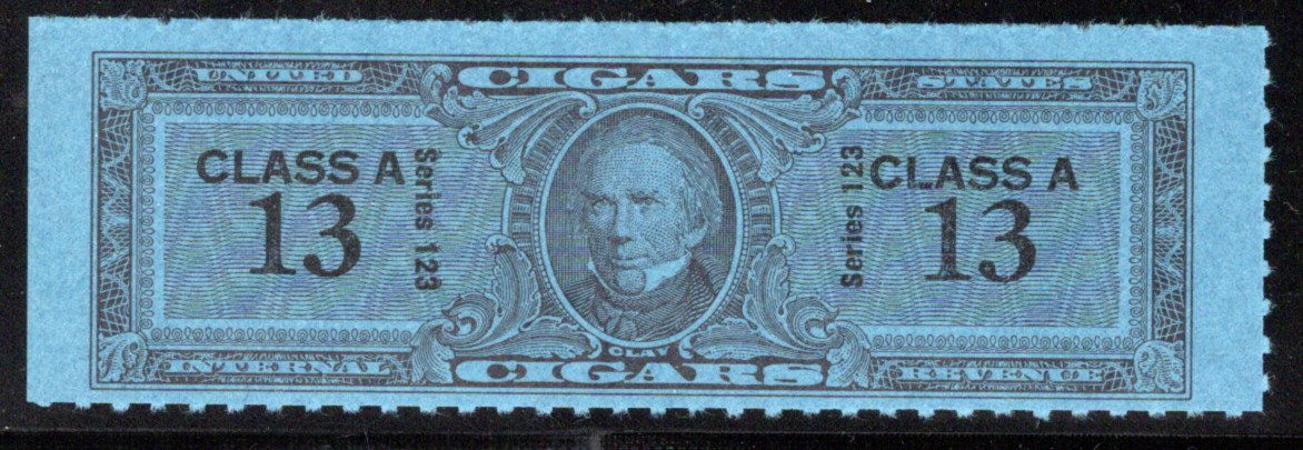 Springer TC2417a, MNH, Class A, 13 Cigars, Series 123, 1953, USA Revenue