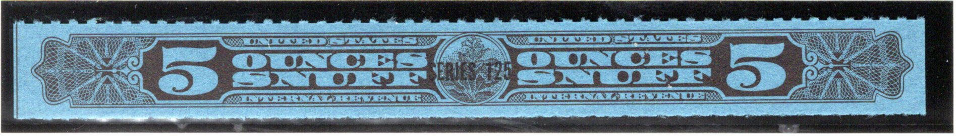 Springer TE1103a (TE957a), Snuff, 5 Oz, Black (N), MNH, Series 125, 1955, USA