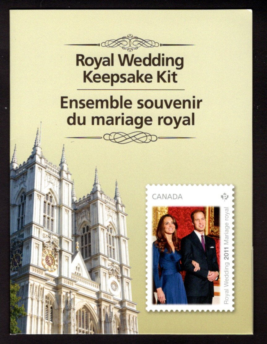 Thematic #167, Canada, 2011 Royal Wedding William & Kate, Keepsake Kit.