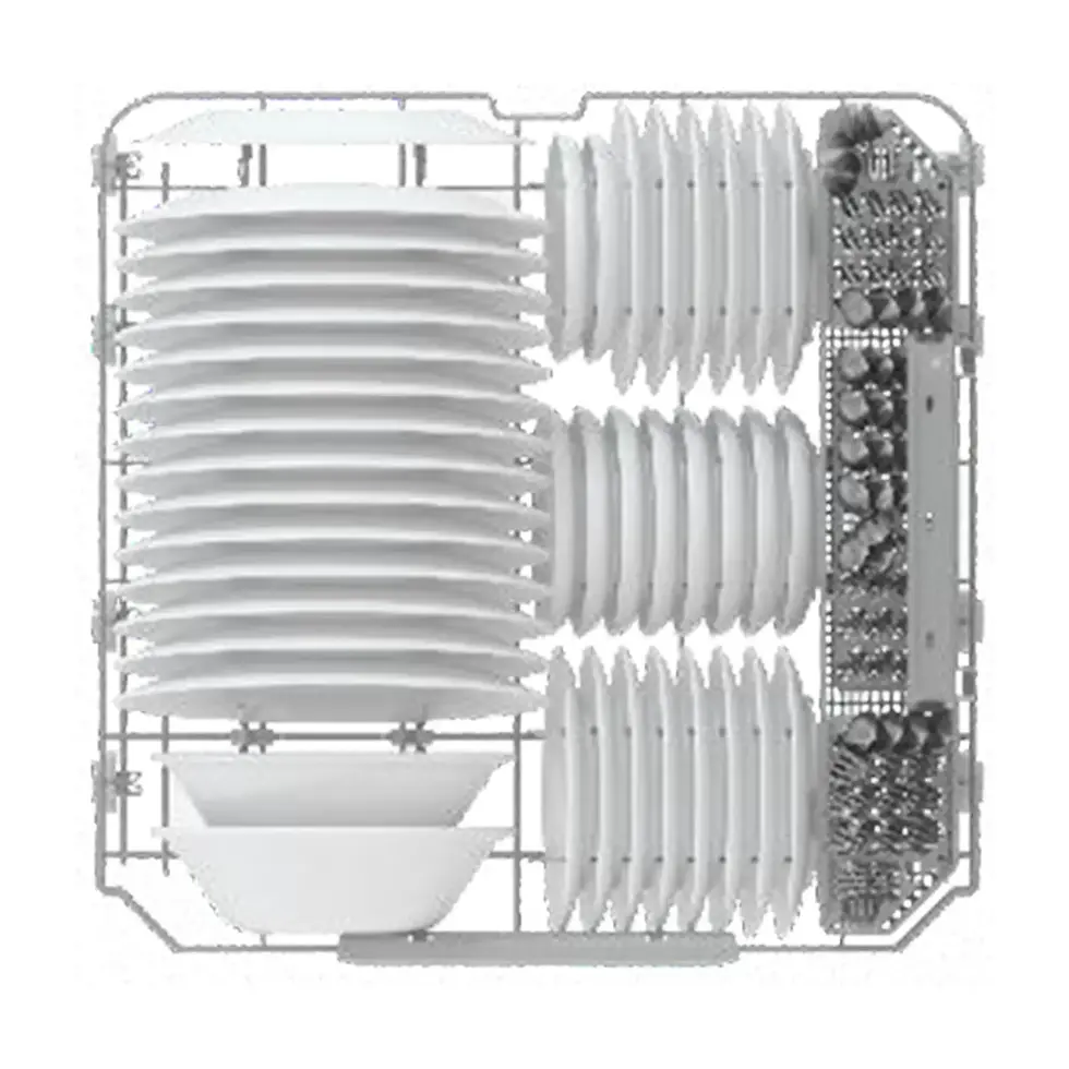 Miniatura: Lavastoviglie semi-integrata da 14 coperti