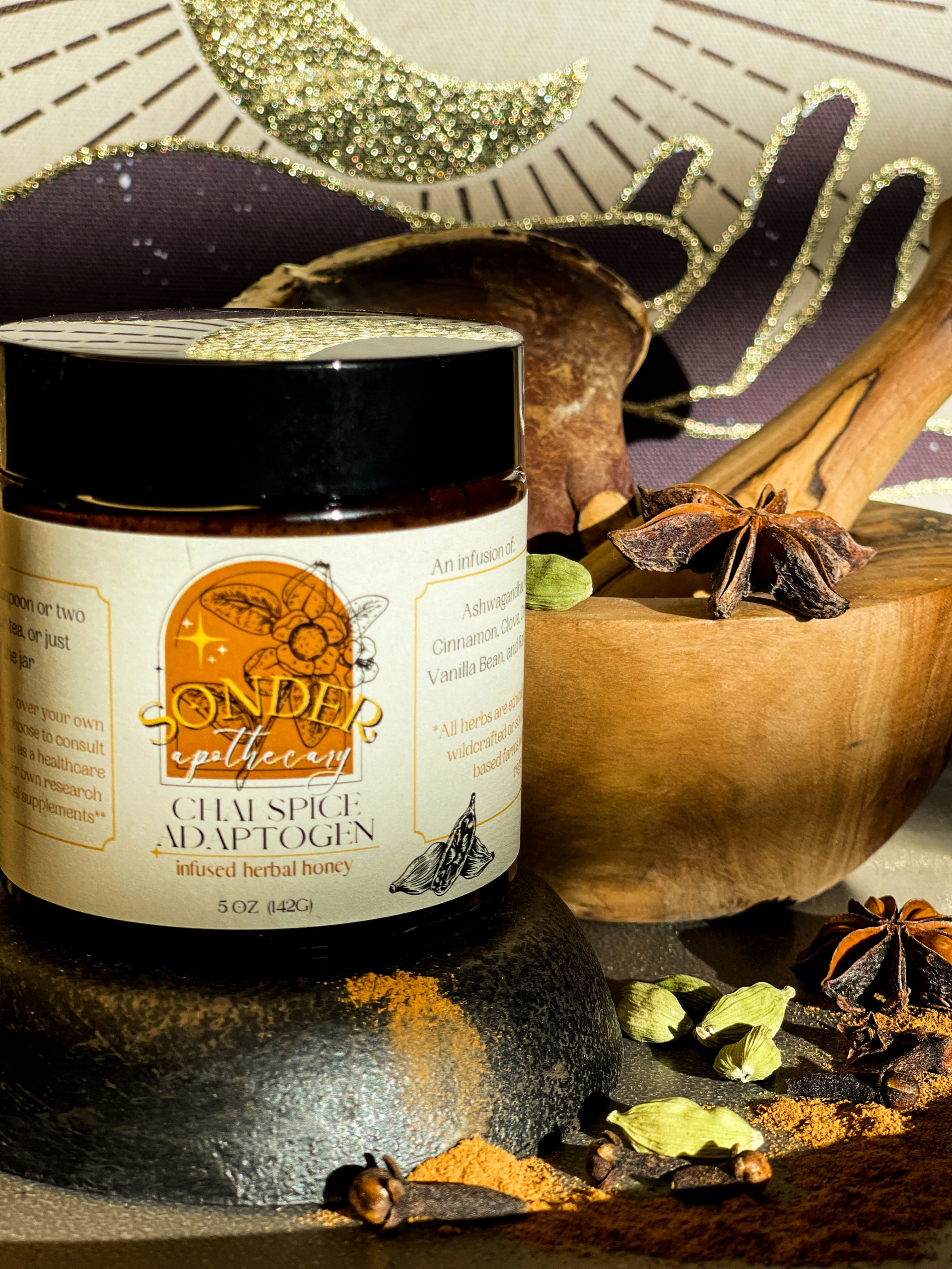 Chai Spice Adaptogen Infused Honey
