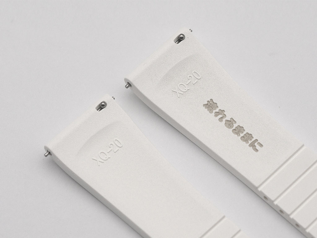Hitori FKM Rubber Strap White, view 4