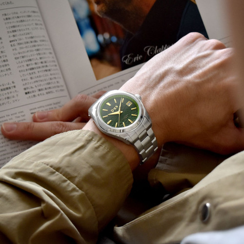 Habuka 39 Deluxe Sugi Green (杉) | Hitori Watch Co.