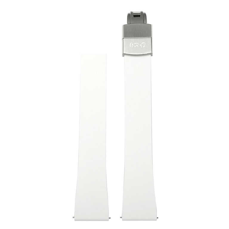 Hitori FKM Rubber Strap White
