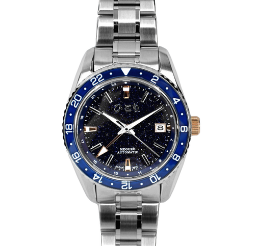 Meguro GMT Hoshizora Aventurine | Hitori Watch Co.