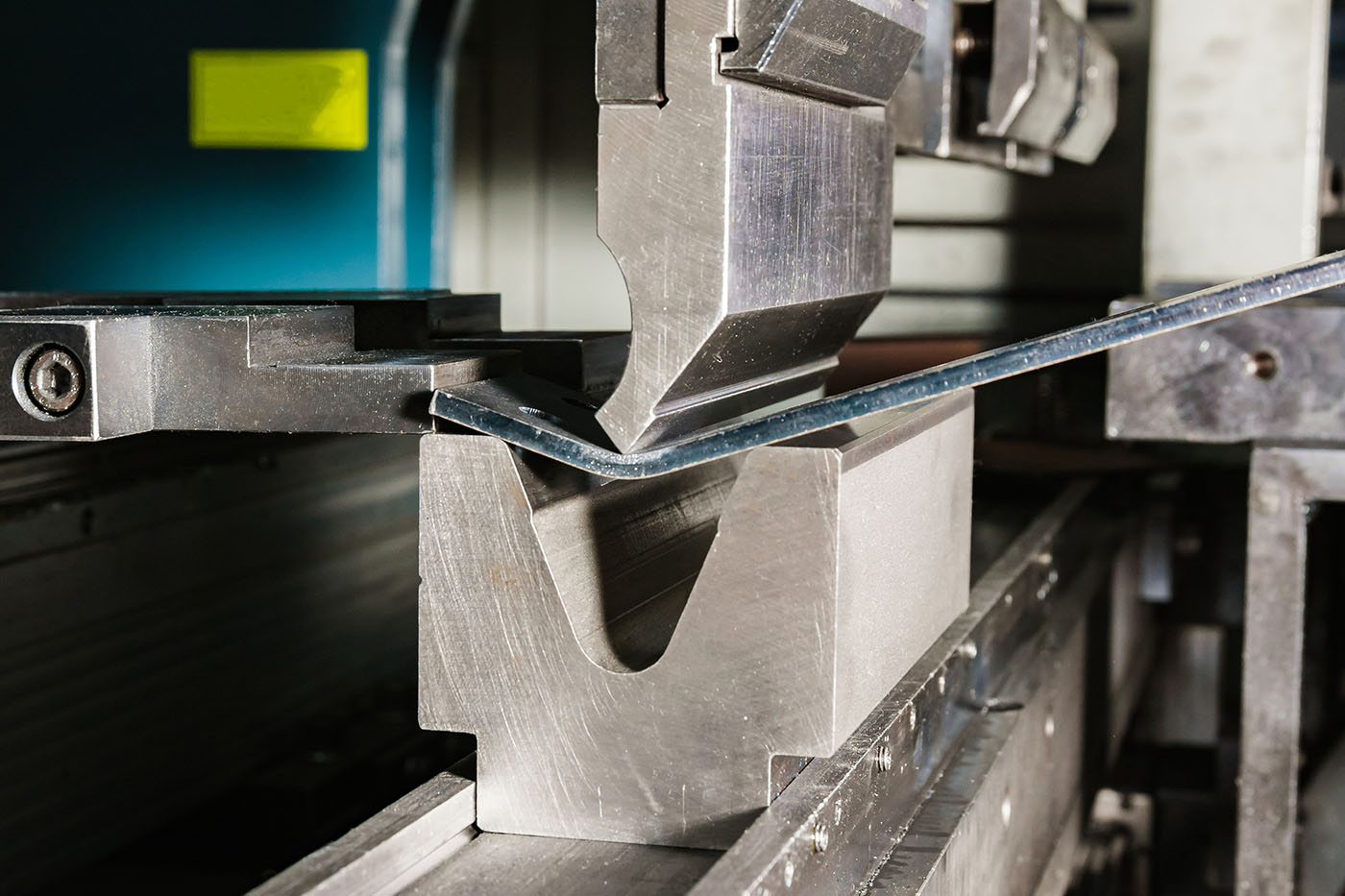 Illustrative stock photo of press brake forming