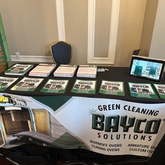 Bayco Oven table at EASA Western Canada tradeshow