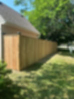 Custom home builder Muskoka projects: Wooden privacy fence.